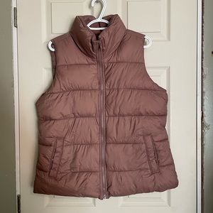 Mauve Puffy Vest!